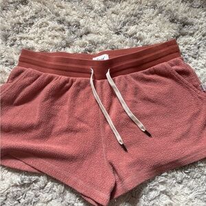 Feat clothing Cozy Women's Fleece Shorts in Dusty Rose